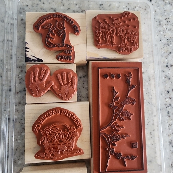 Stampin Up Misc. Rubber Stamps 8 pcs - Picture 4 of 5